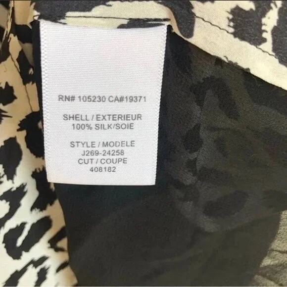 JOIE Corette Silk Animal Print Sleeveless Tank Blouse - M - Picture 9 of 10